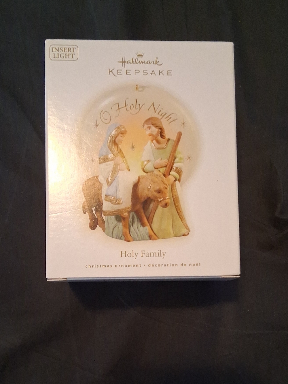 Hallmark Keepsake Holy Family Ornament in Cream, Gold & Soft Pastels
